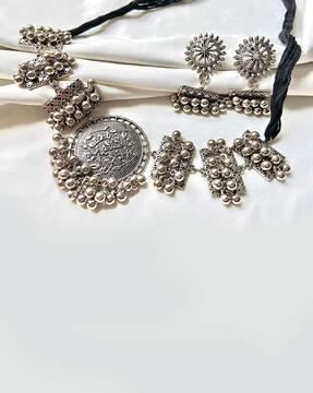afghani necklace & earrings set