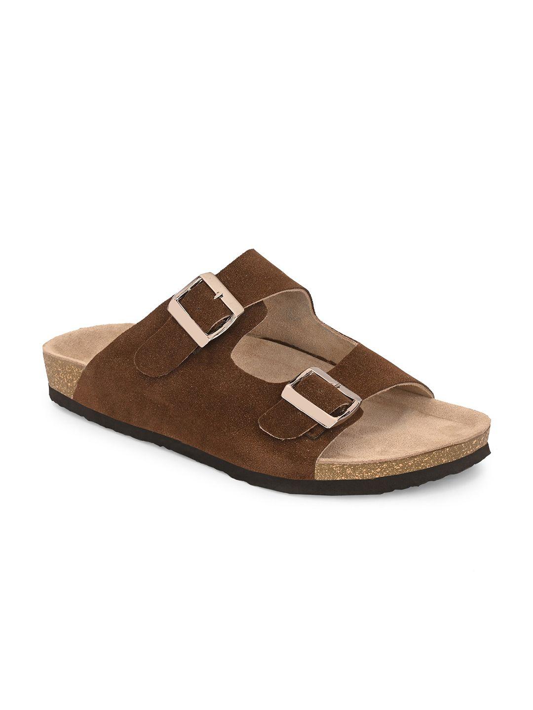 afrojack men brown sliders