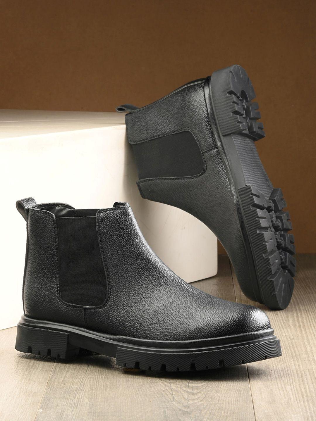 afrojack men flatform heeled chunky boots