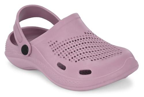 afrojack women's clogs with adjustable strap s100 (pink)