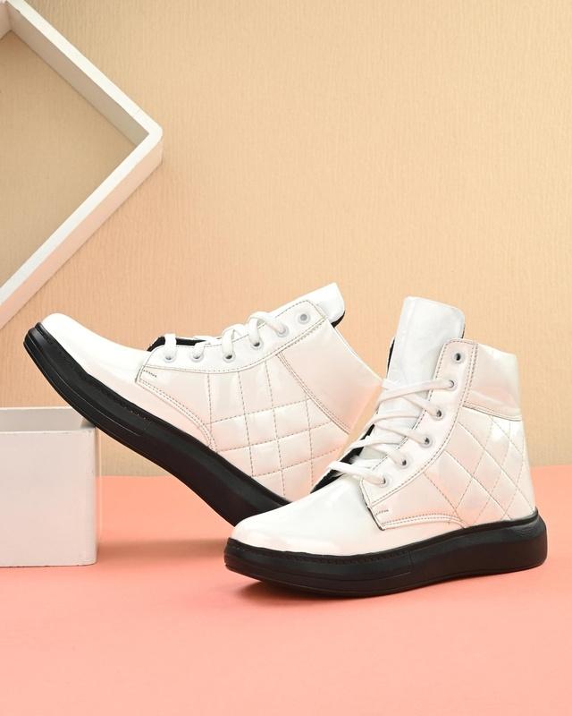 afrojack women's white hip hop style casual shoes