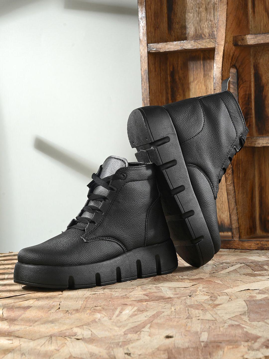 afrojack women heeled mid-top chunky boots
