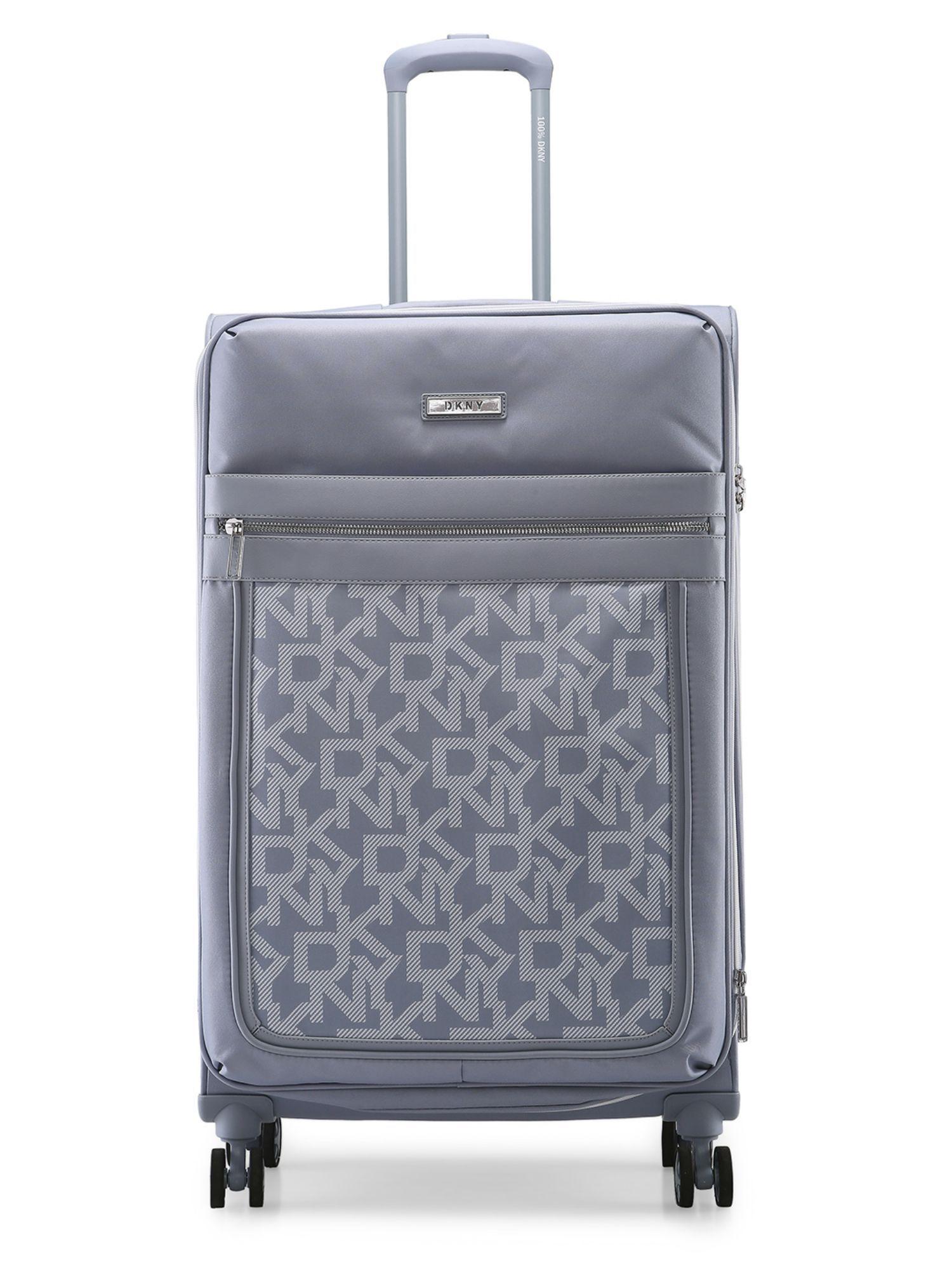 after hours strom grey soft side polyester twill material 21 cabin trolley