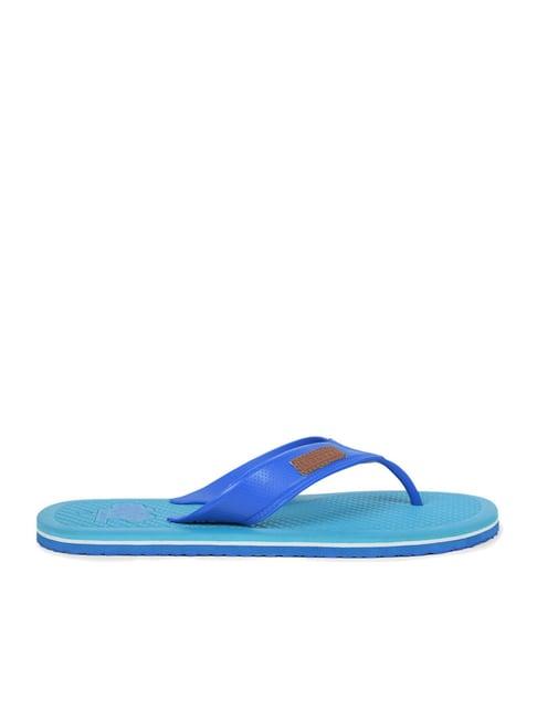 aha by liberty men's harrison blue flip flops