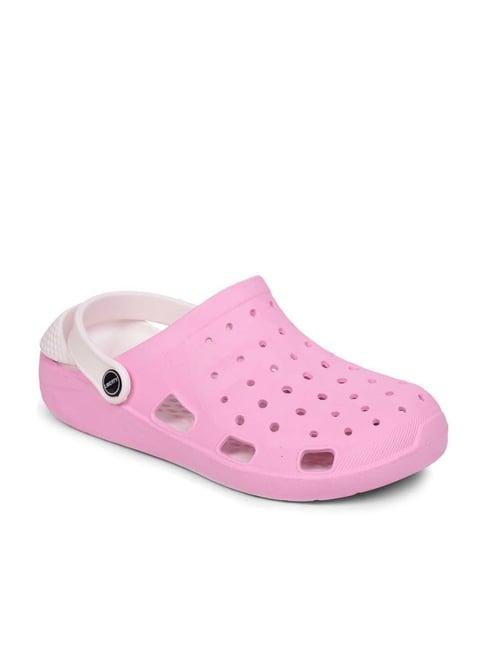 aha by liberty women's pink back strap clogs