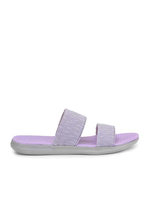 aha by liberty women's purple slide sandals