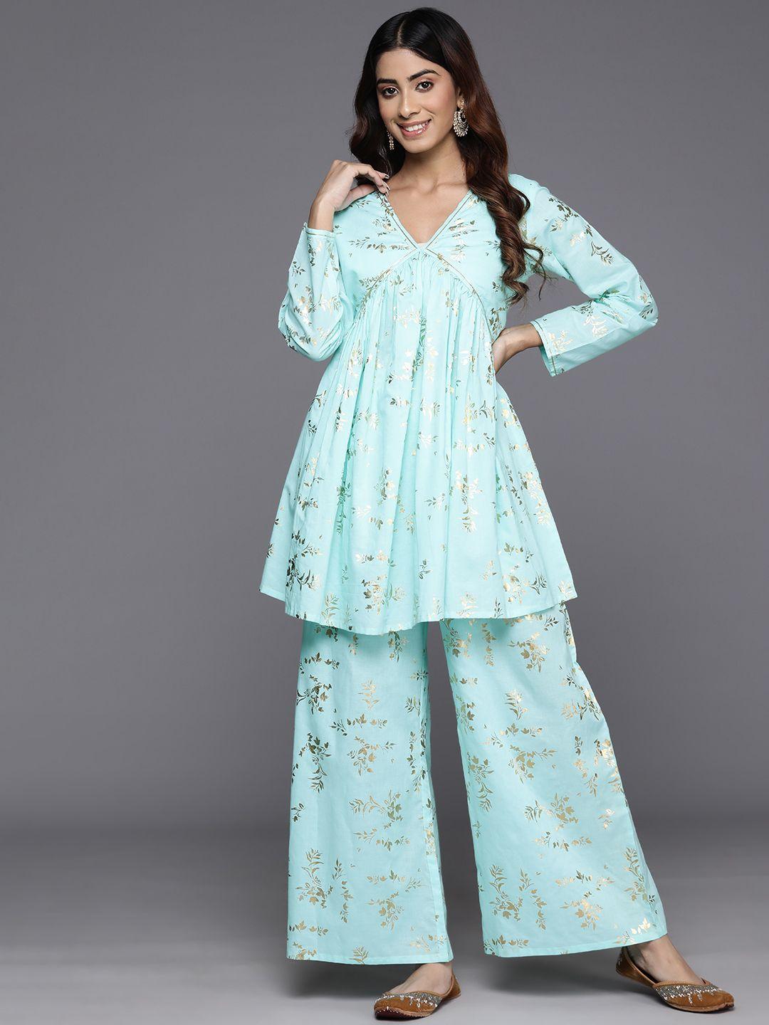 ahalyaa floral printed pure cotton co-ords