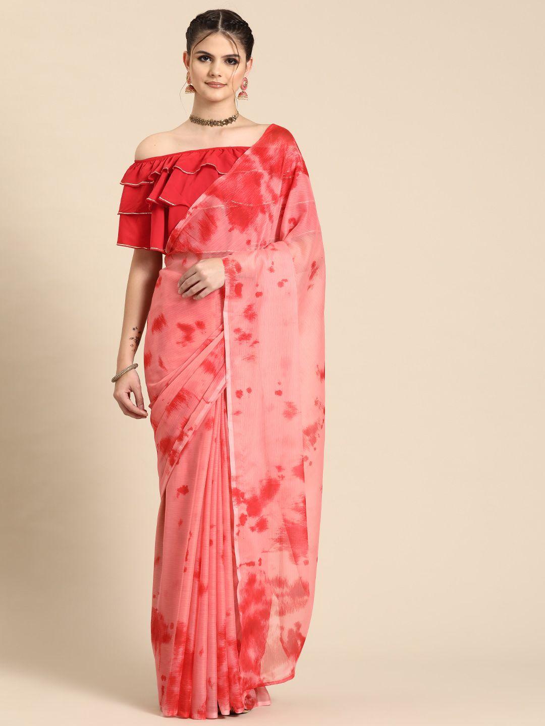 ahalyaa abstract printed ready to wear saree