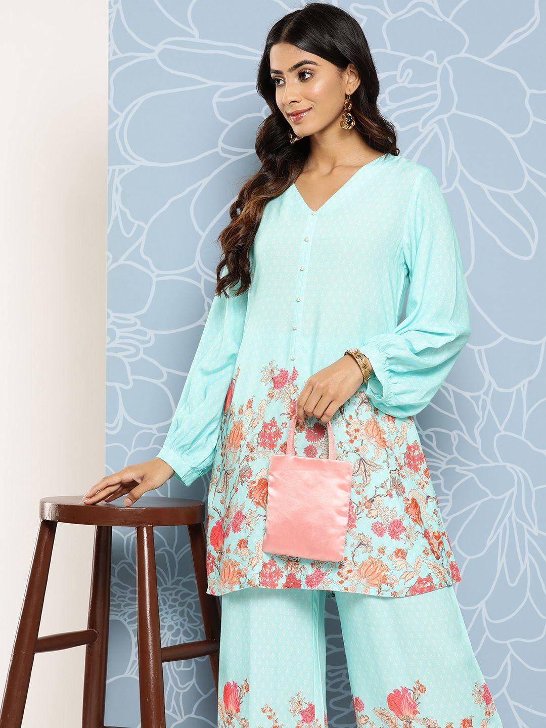 ahalyaa floral printed ethnic co-ords