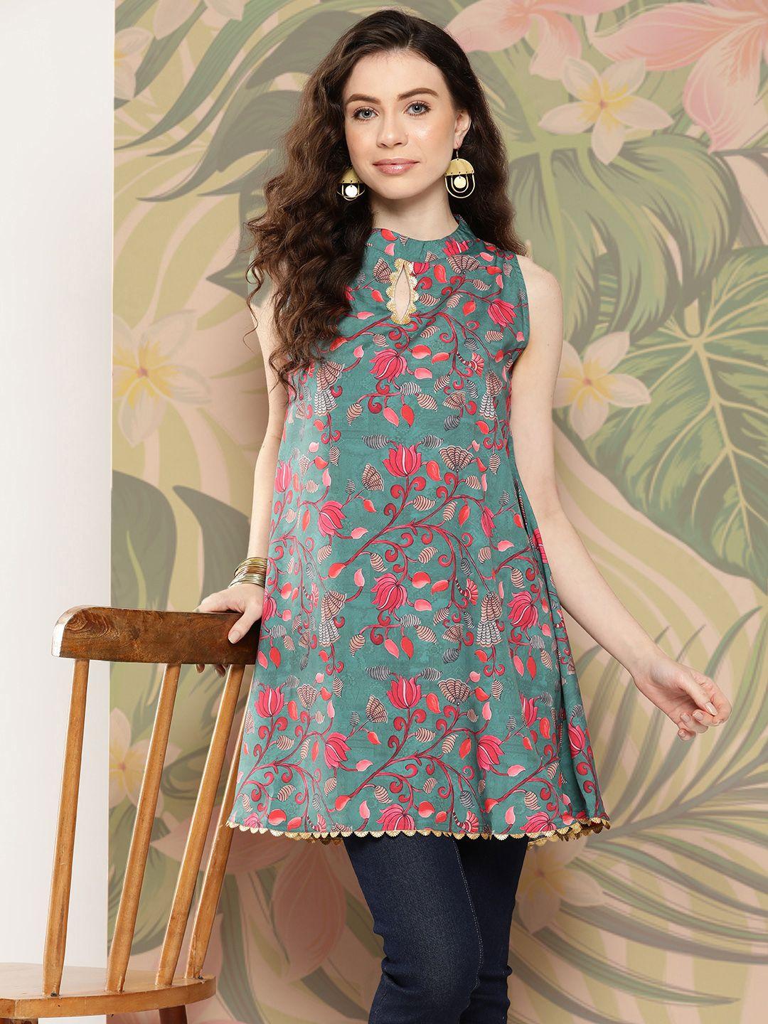 ahalyaa floral printed tunic