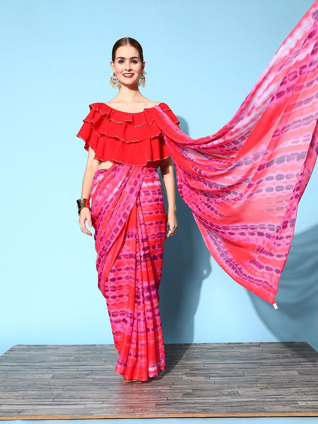 ahalyaa geometric saree