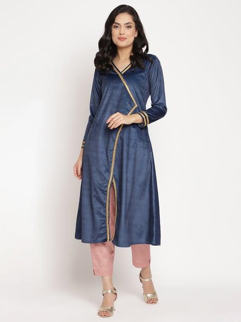 ahalyaa navy kurta pant set