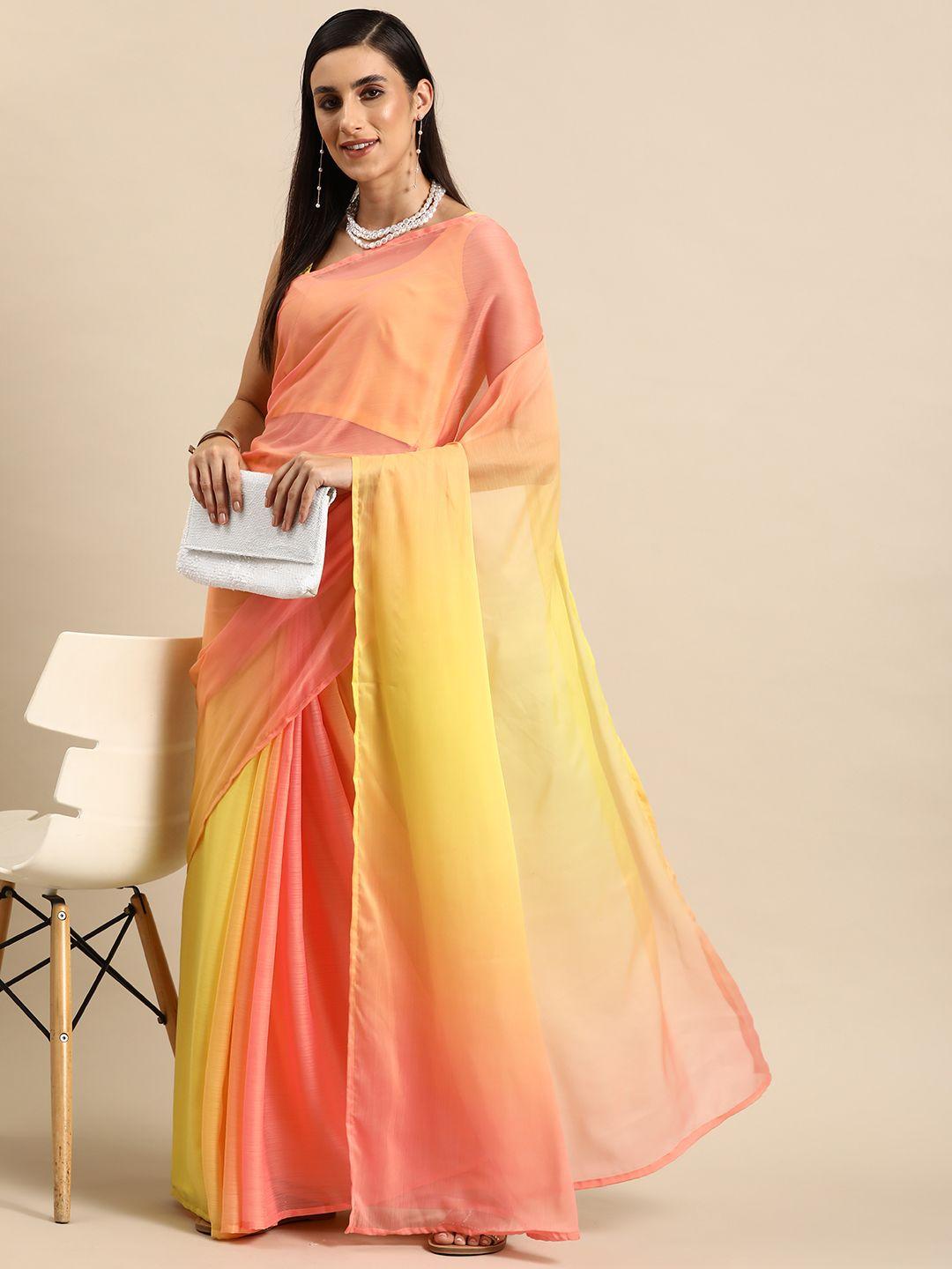 ahalyaa ombre ready to wear saree