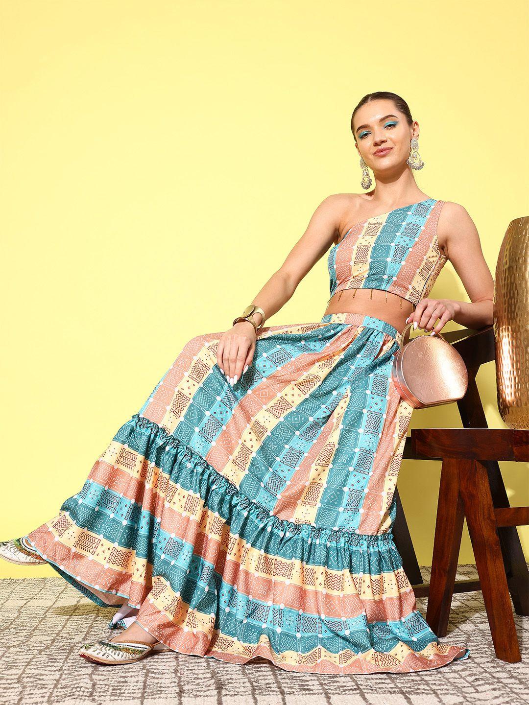 ahalyaa women ethnic printed co-ords