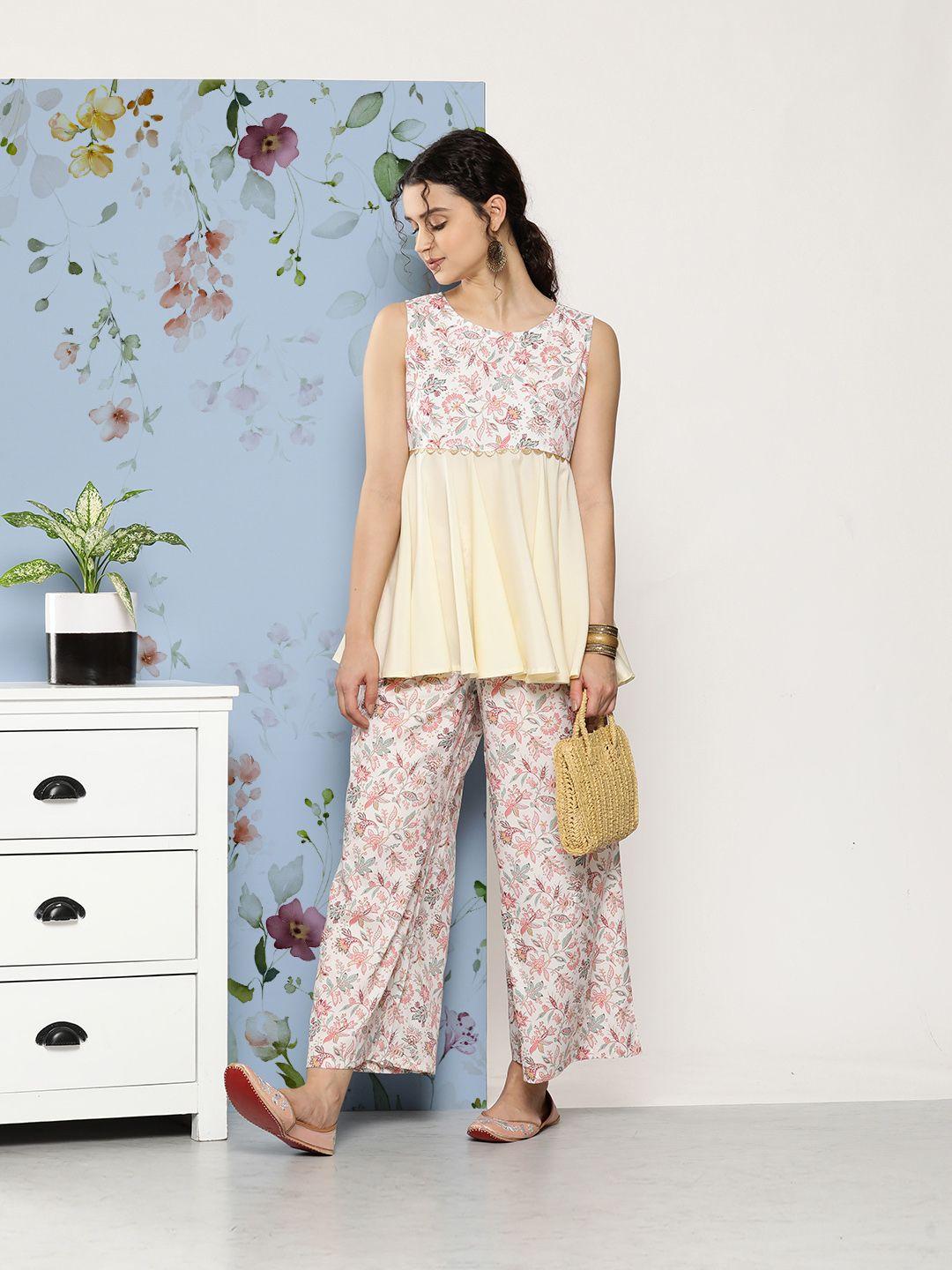 ahalyaa women floral print co-ords
