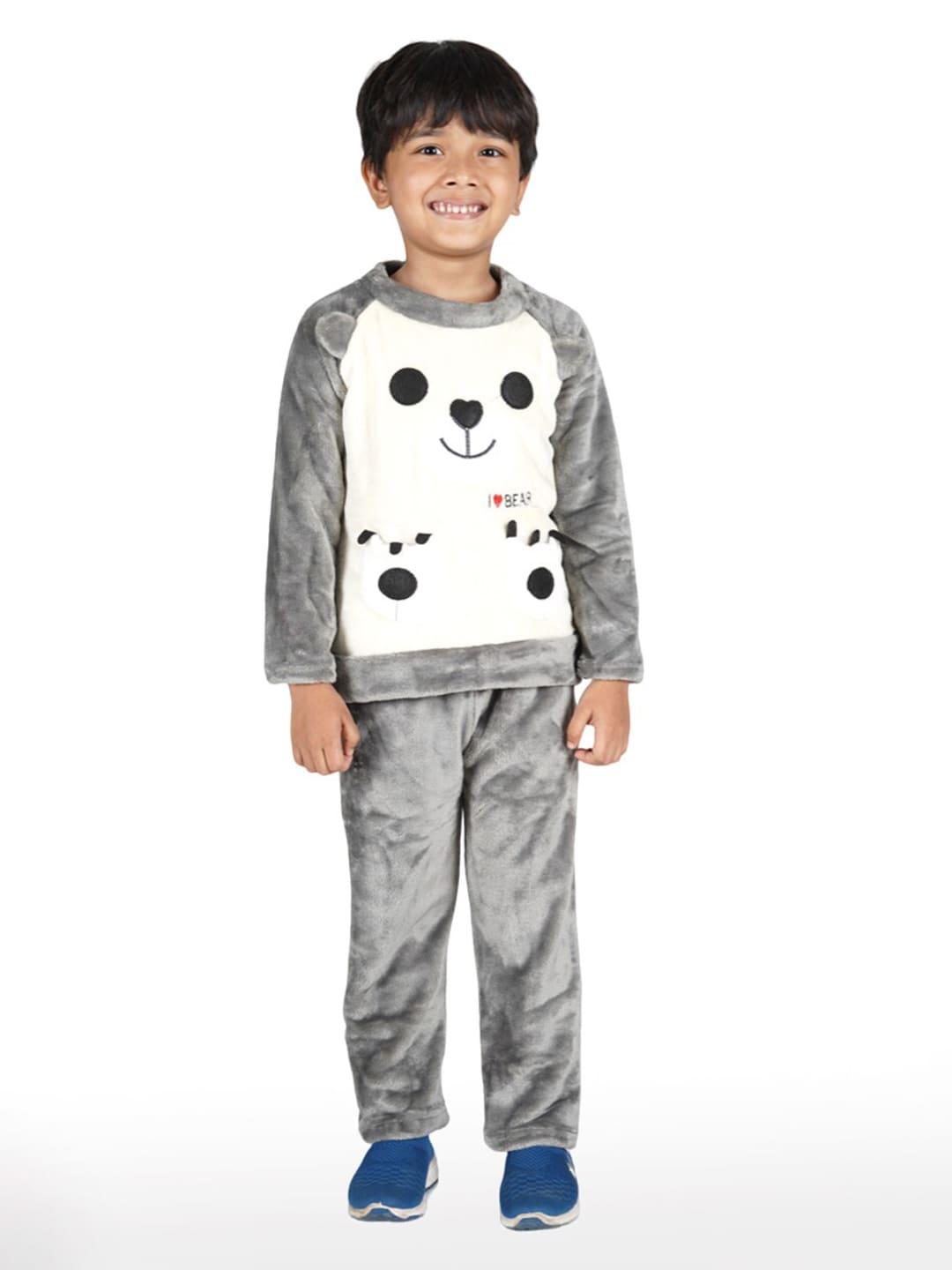 ahhaaaa kids sweater with pyjamas clothing set