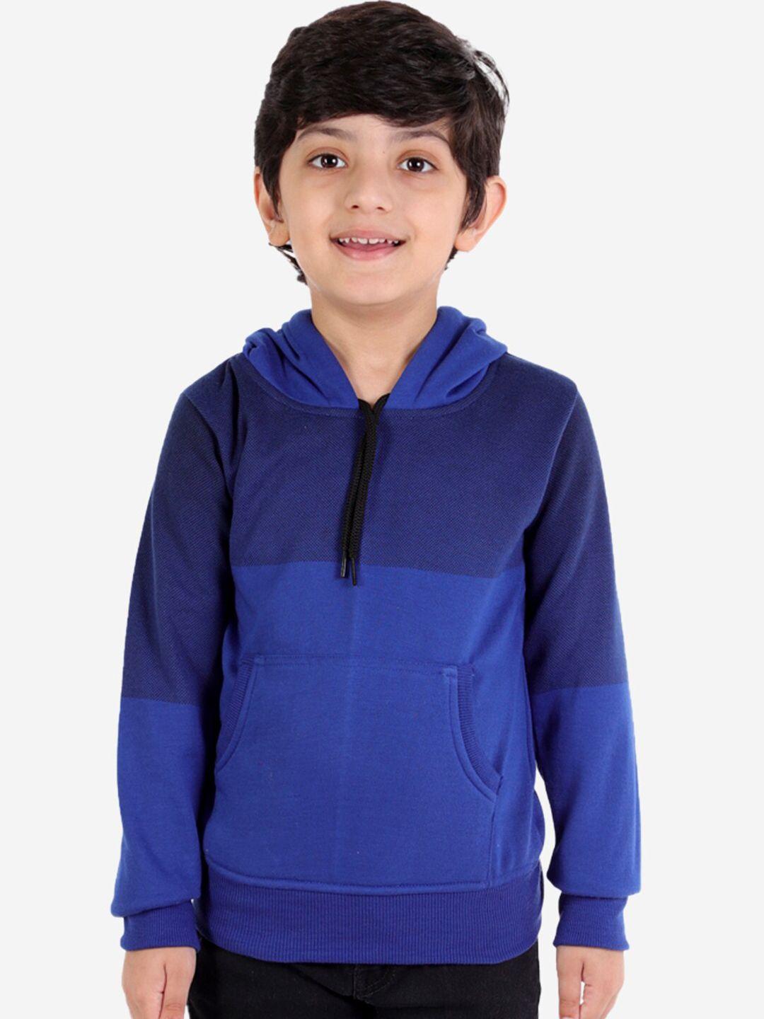 ahhaaaa boys blue hooded sweatshirt