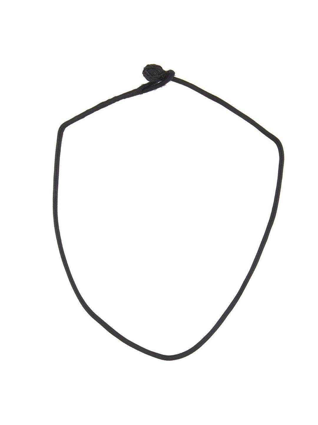 ahilya 92.5 sterling black cord necklace