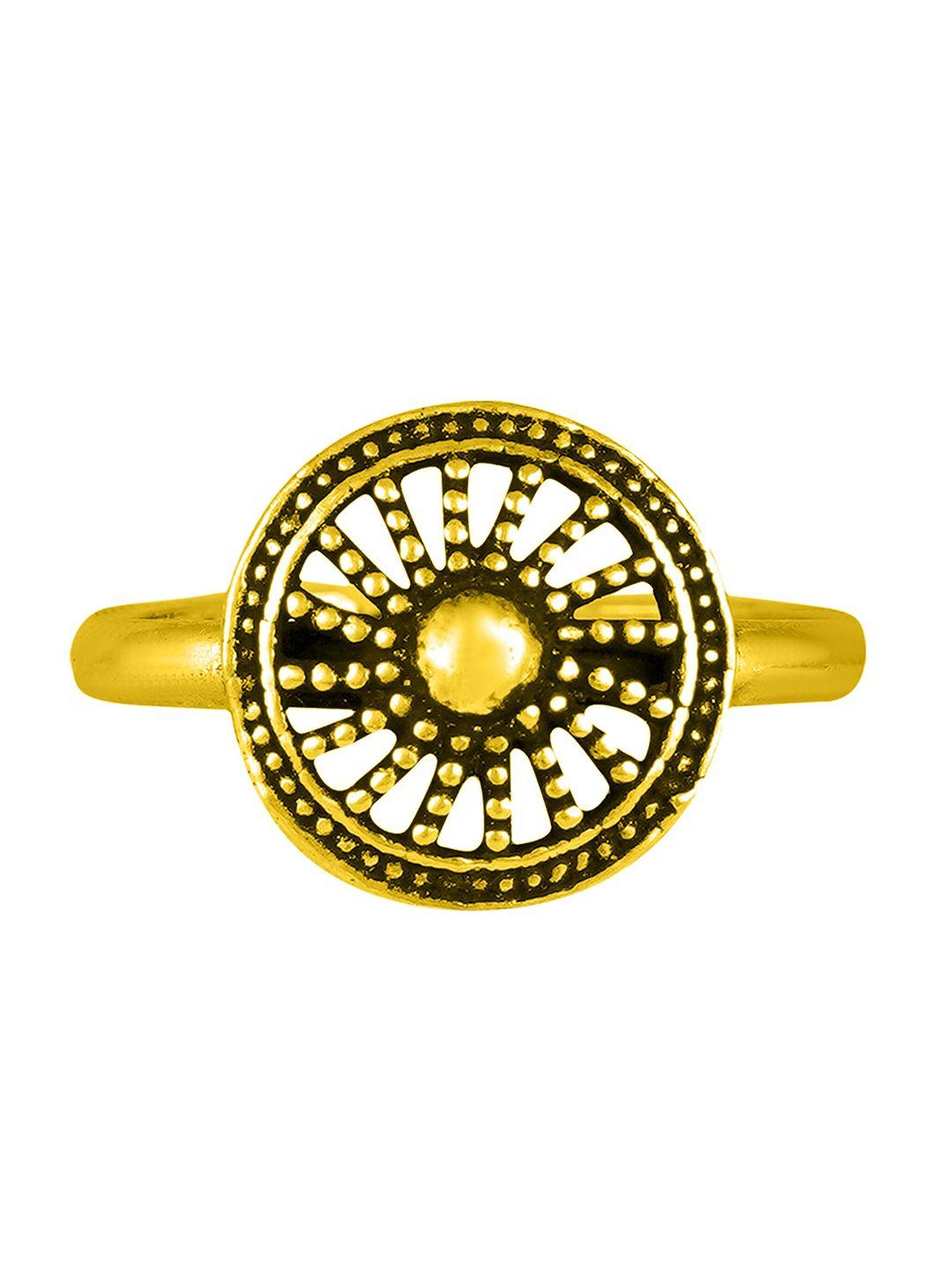 ahilya 92.5 sterling silver & gold-plated toe ring