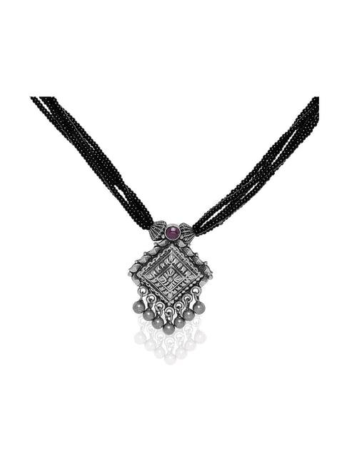 ahilya jewels 92.5 sterling silver shubham mangalsutra for women