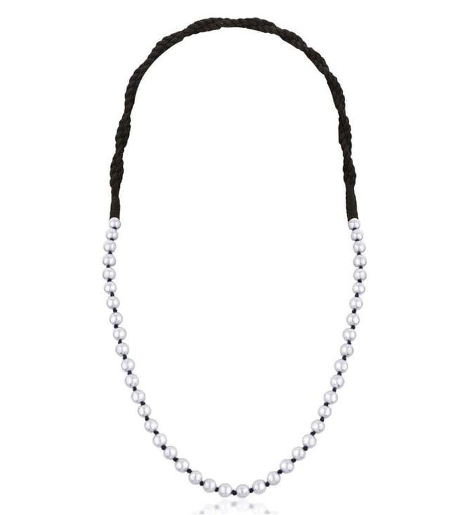 ahilya jewels single round bead necklace