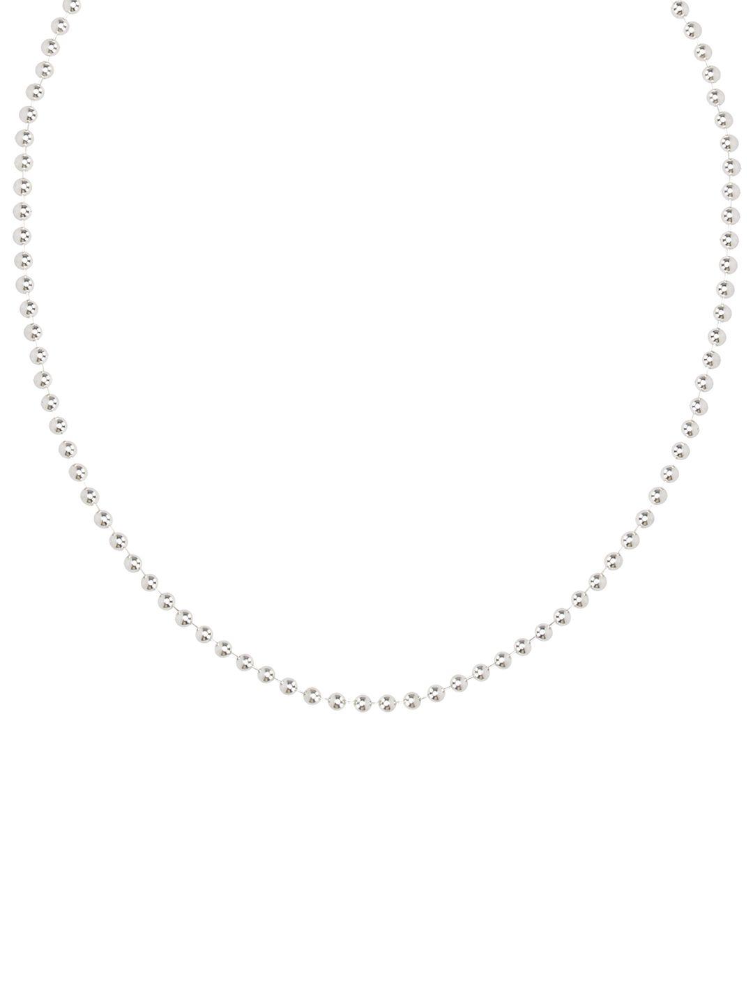 ahilya silver-toned sterling silver necklace