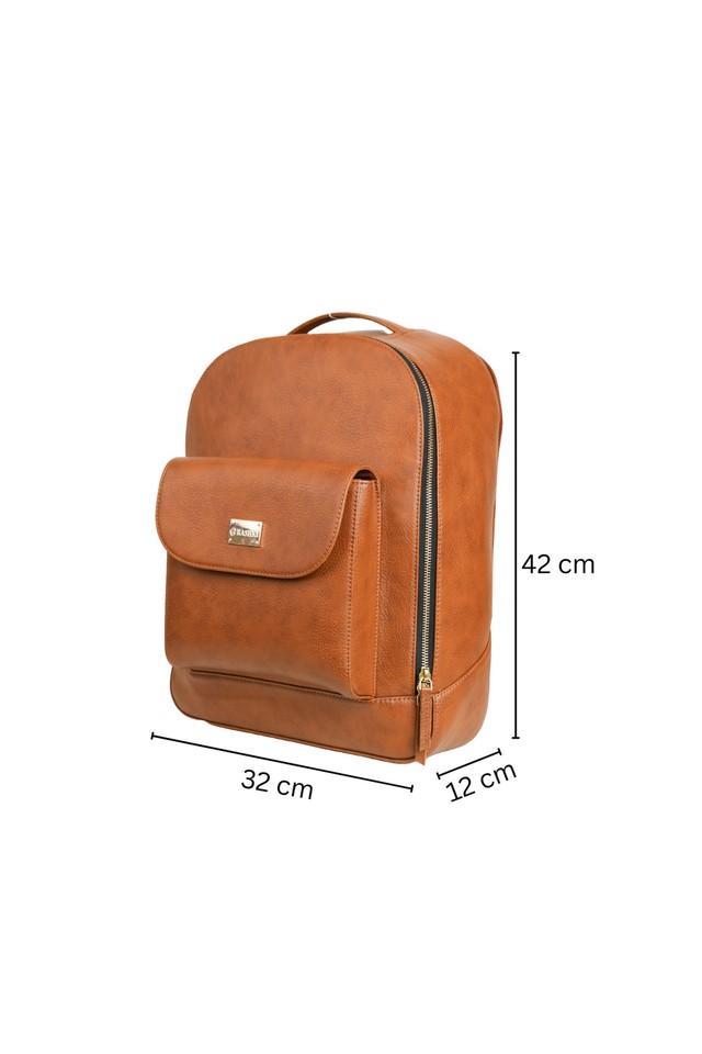 aida backpack pu zipper closure unisex backpack