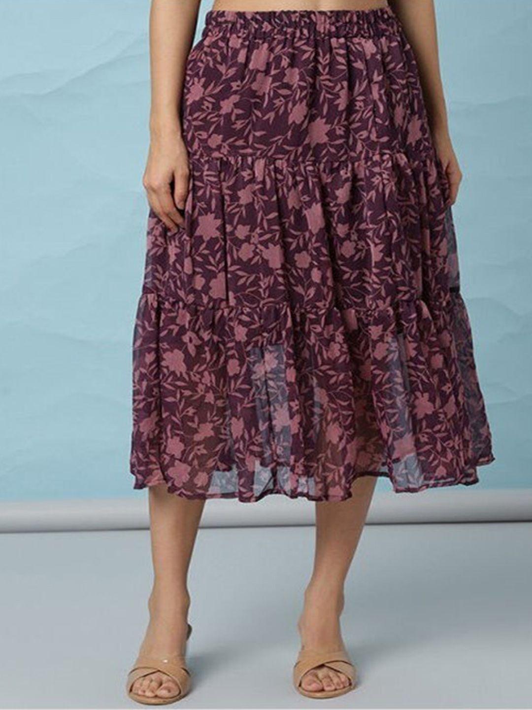 aila-floral-printed-flared-tiered-midi-skirt