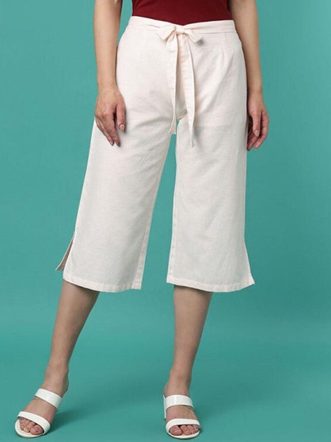 aila women mid-rise culottes trousers