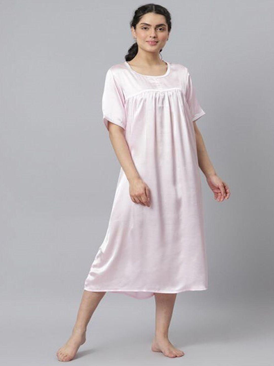 aila round neck midi nightdress