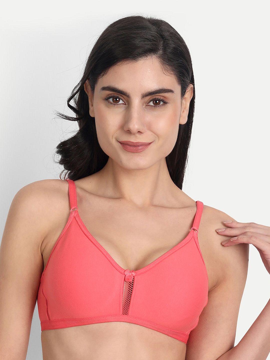 aimly full coverage non-padded all day comfort dry-fit seamless cotton t-shirt bra