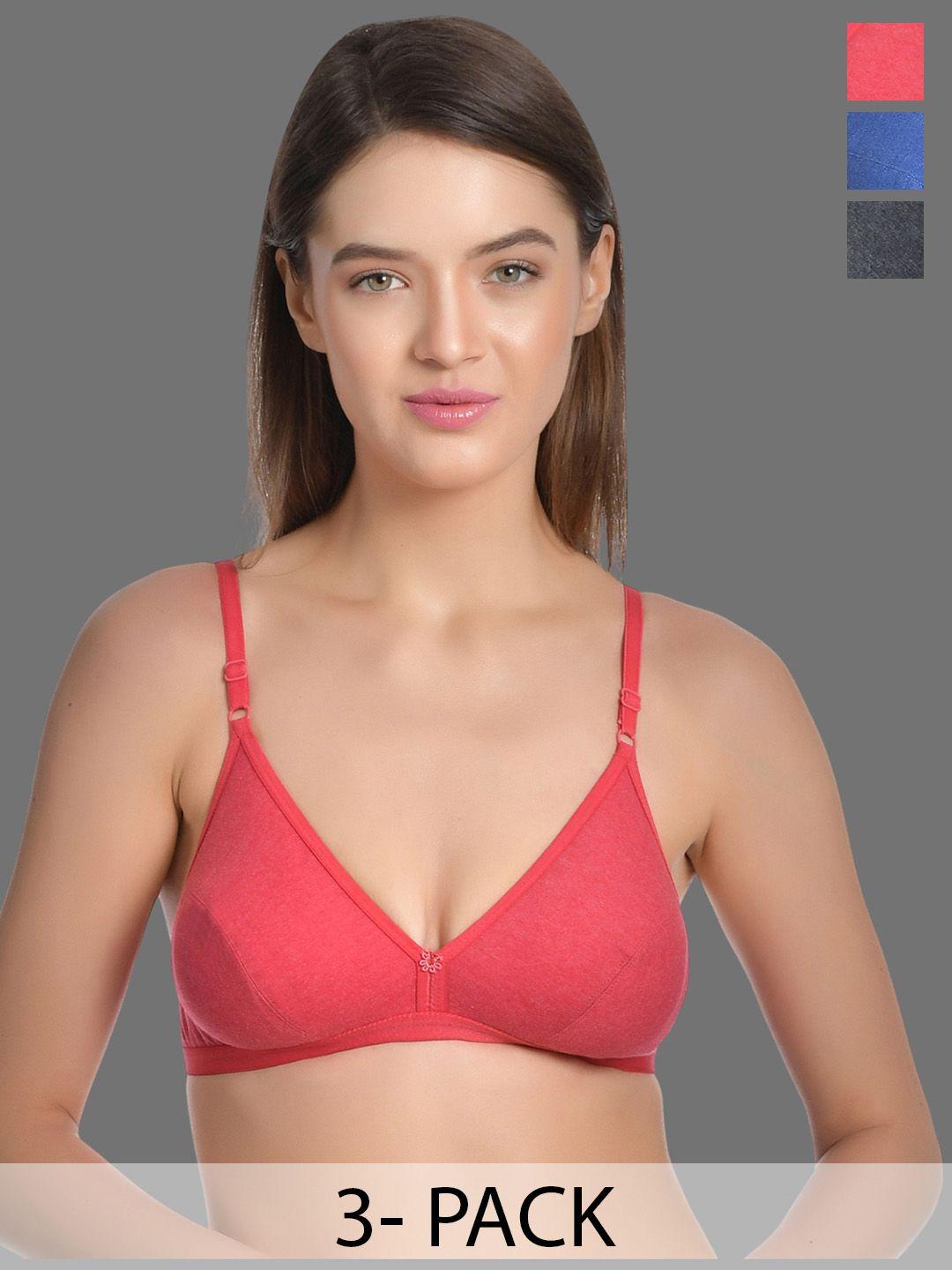 aimly multicoloured bra half coverage