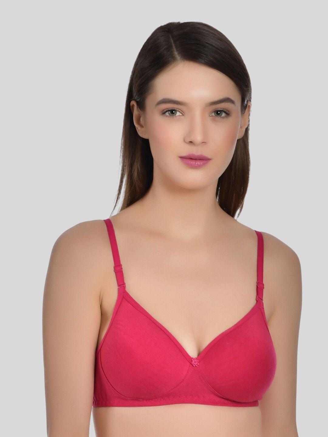 aimly seamless full coverage all day comfort non-wired heavily padded cotton t-shirt bra