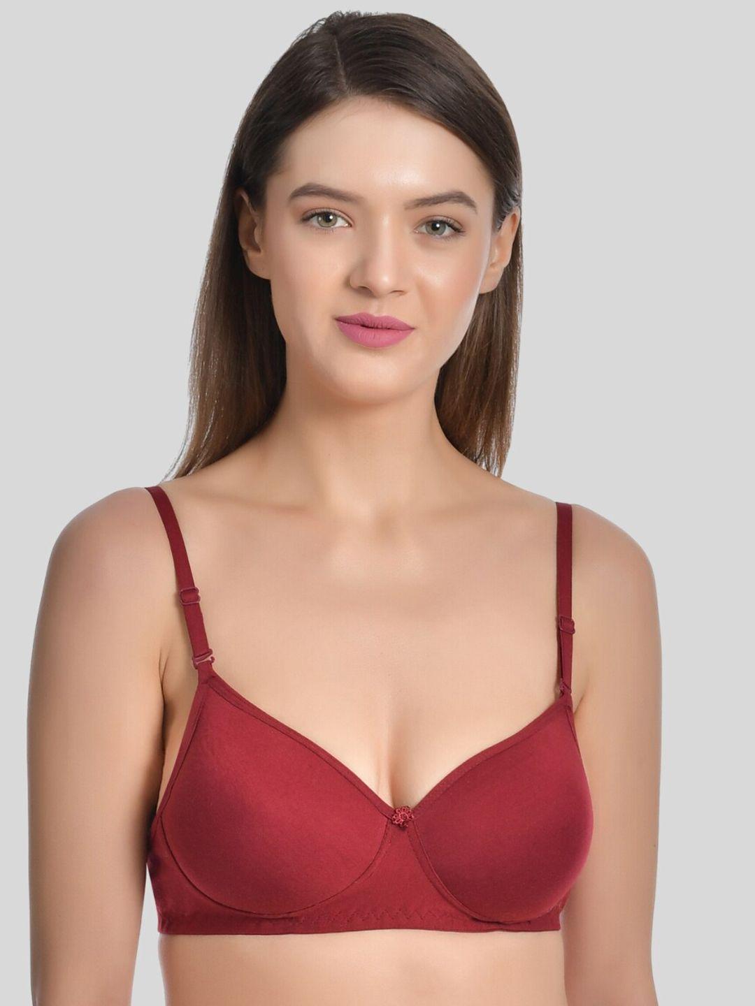 aimly seamless full coverage all day comfort non-wired heavily-padded cotton t-shirt bra