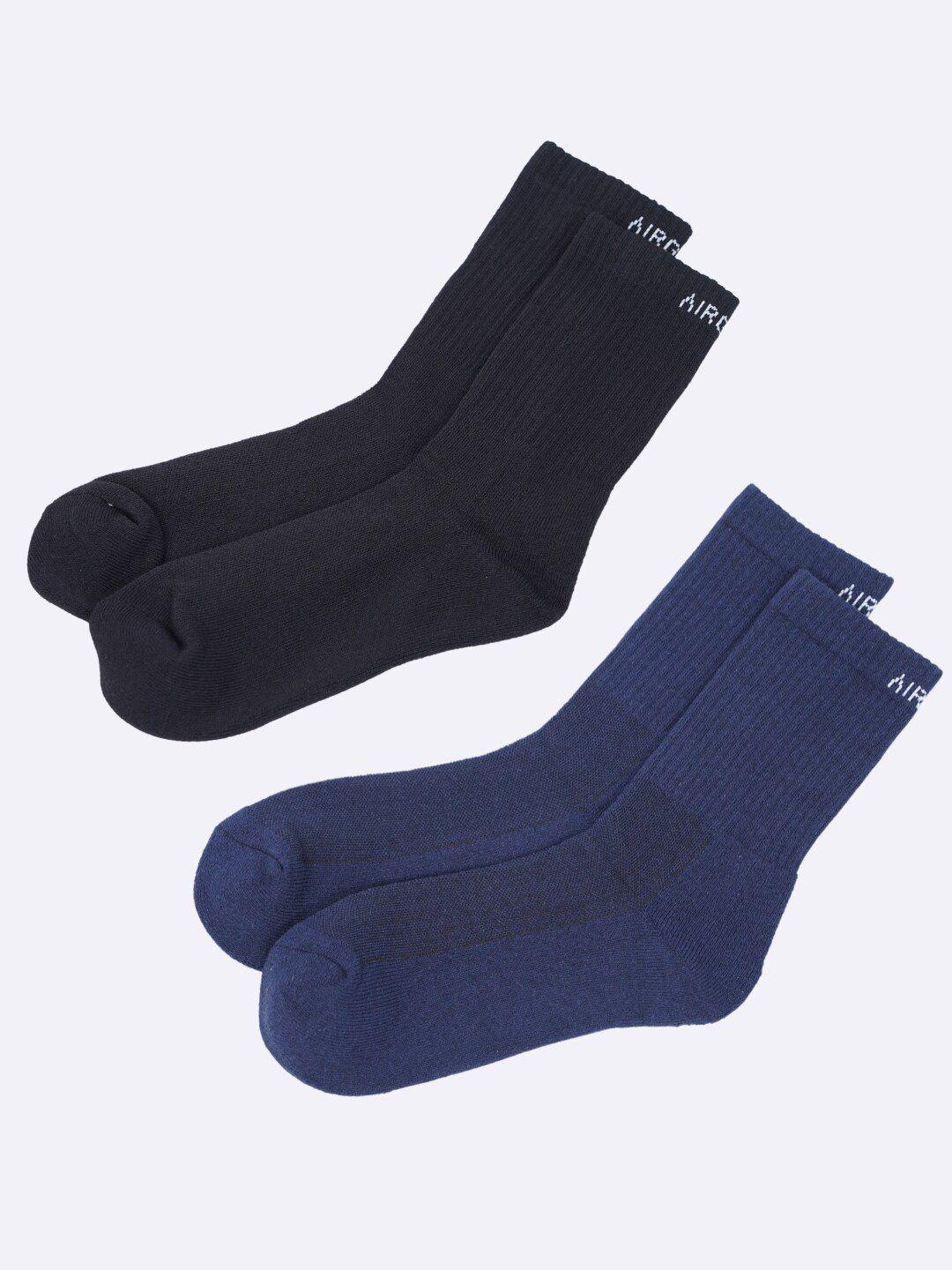 air garb pack of 2 cushioned calf-length socks
