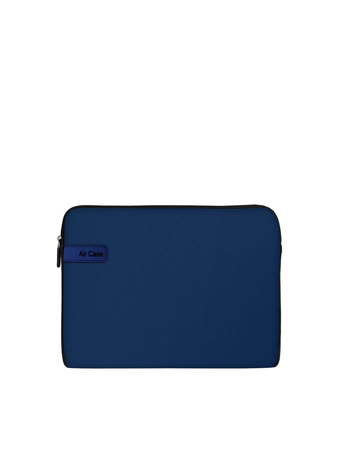 aircase unisex dark blue solid 14.1 inch laptop sleeve
