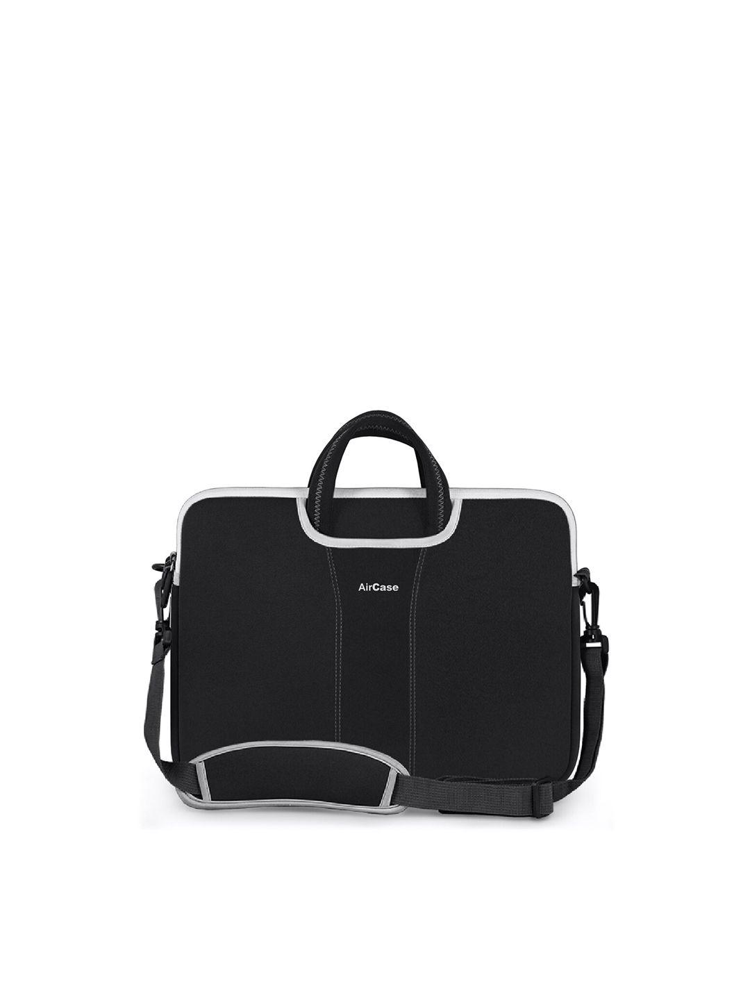 aircase black & white 13"/14" solid laptop bag