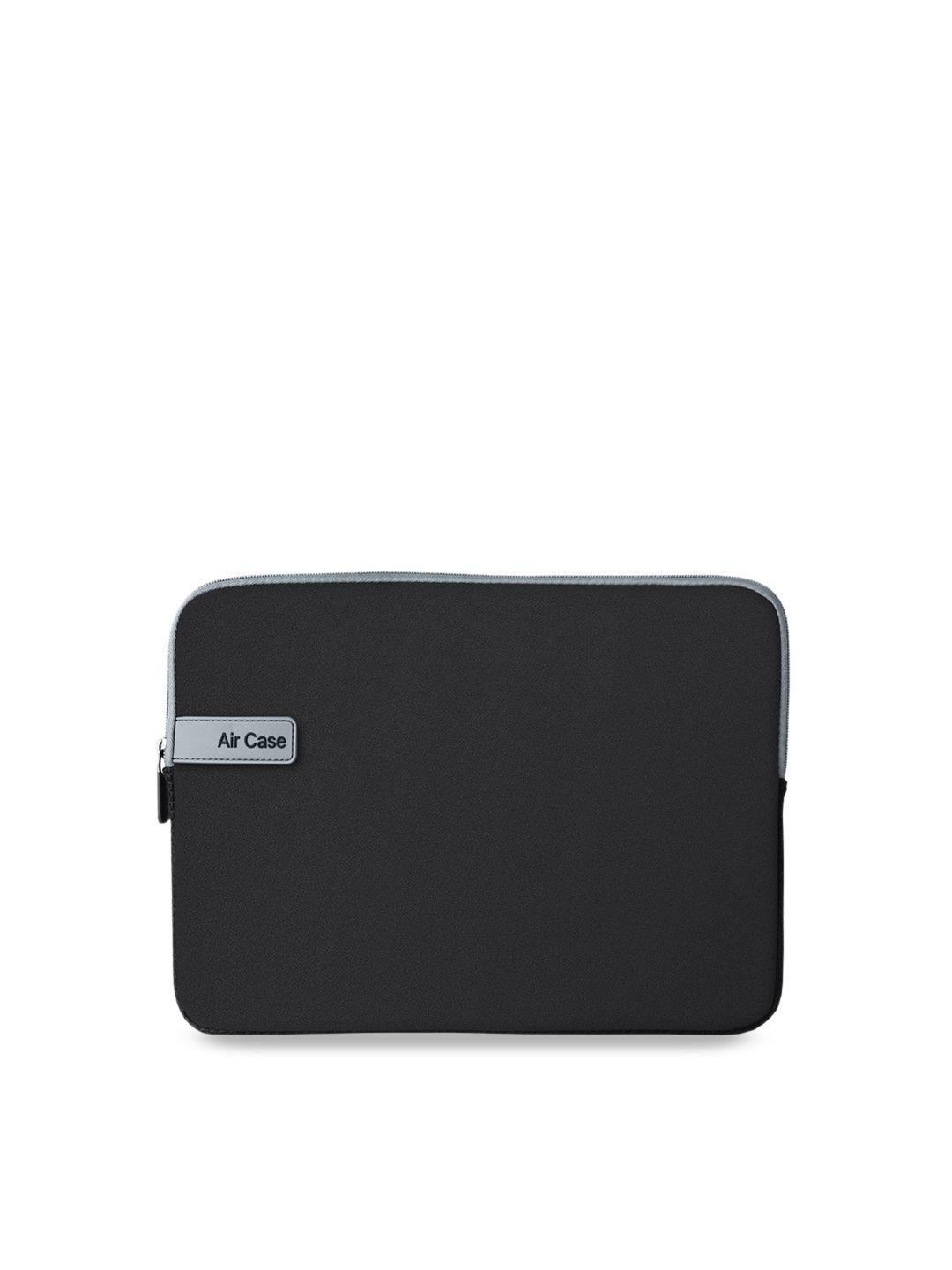 aircase unisex black solid 11.6 inch laptop sleeve