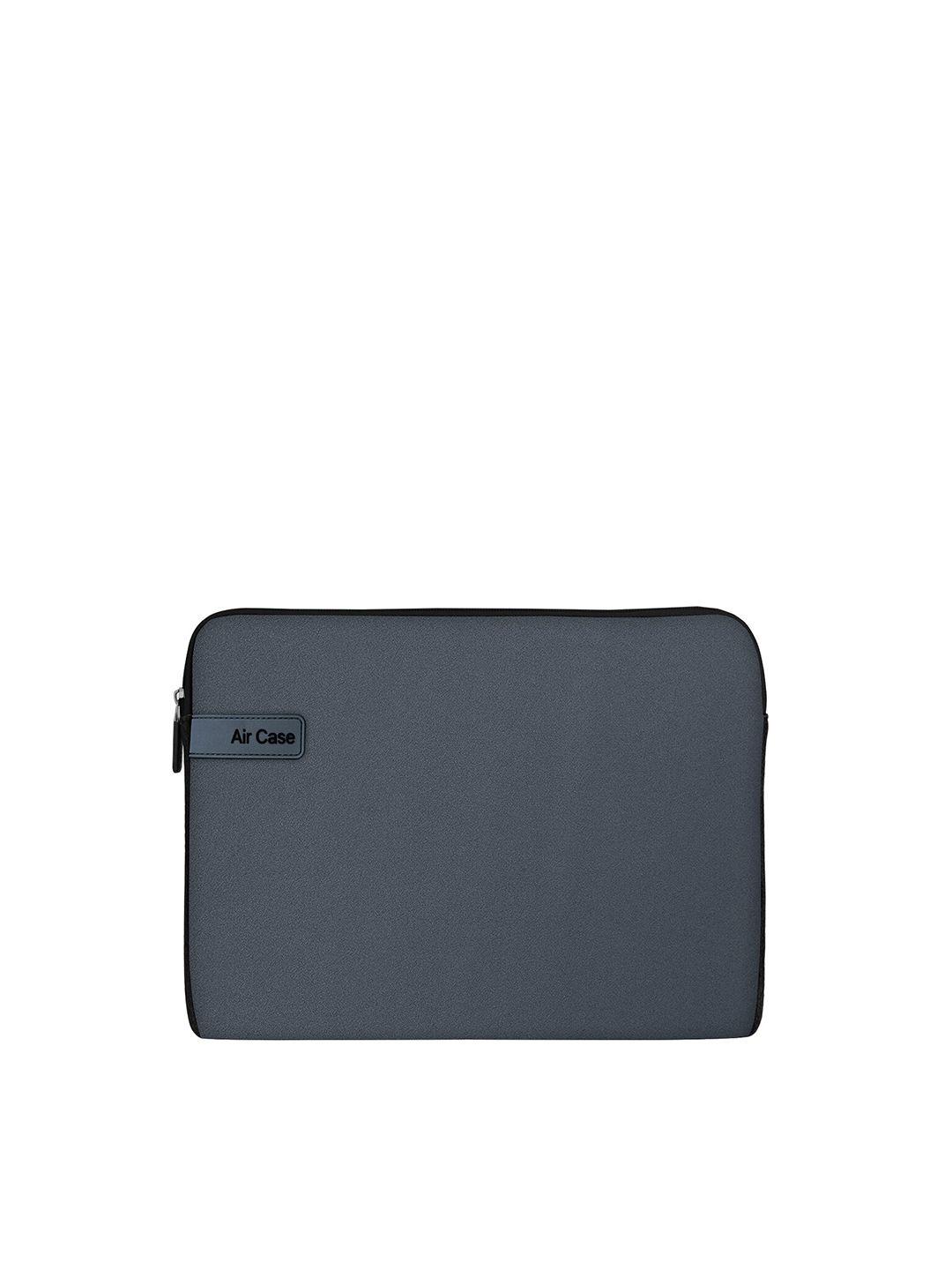 aircase unisex grey solid 15.6 inch laptop sleeve