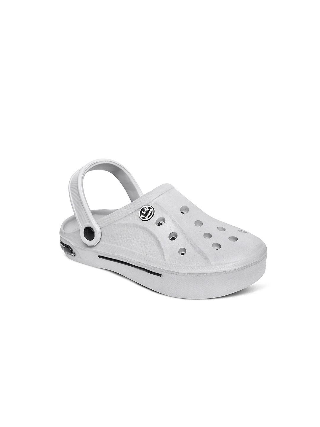 airspot unisex kids grey rubber clogs