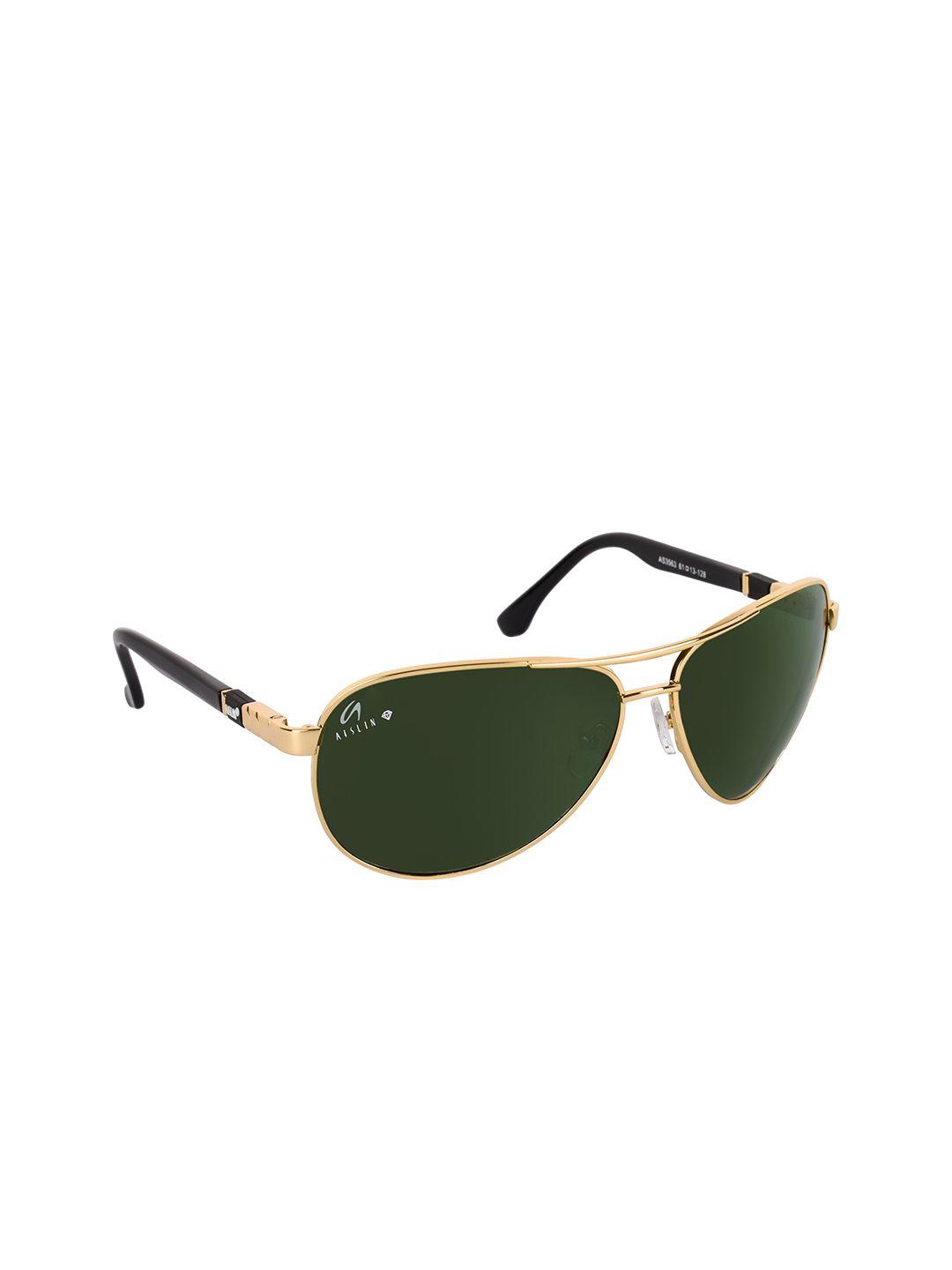 aislin men green aviator sunglasses