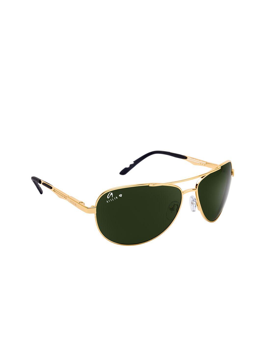 aislin men green aviator sunglasses