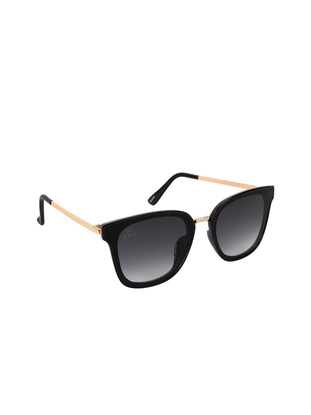 aislin women black square sunglasses