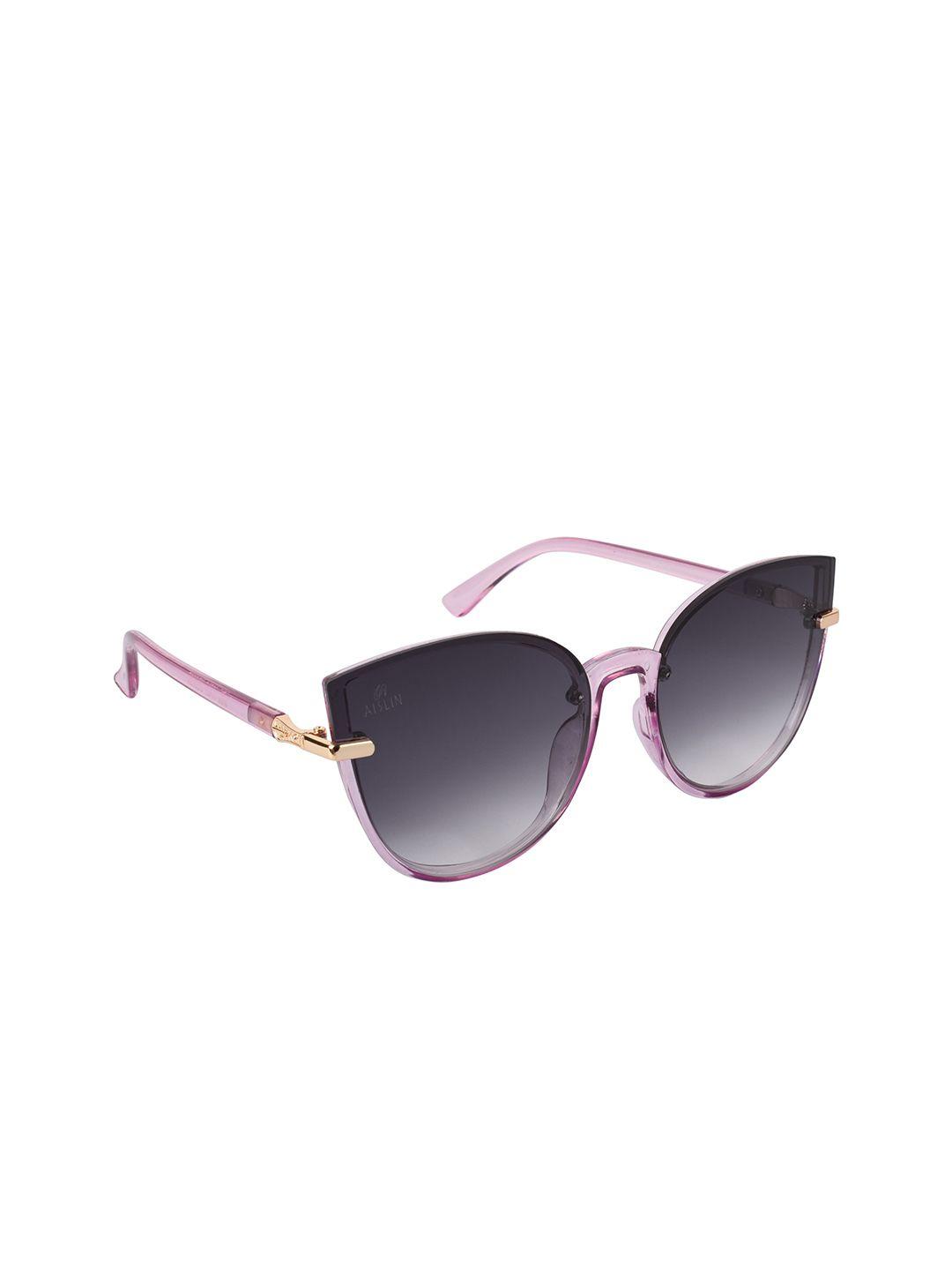 aislin women grey cateye sunglasses