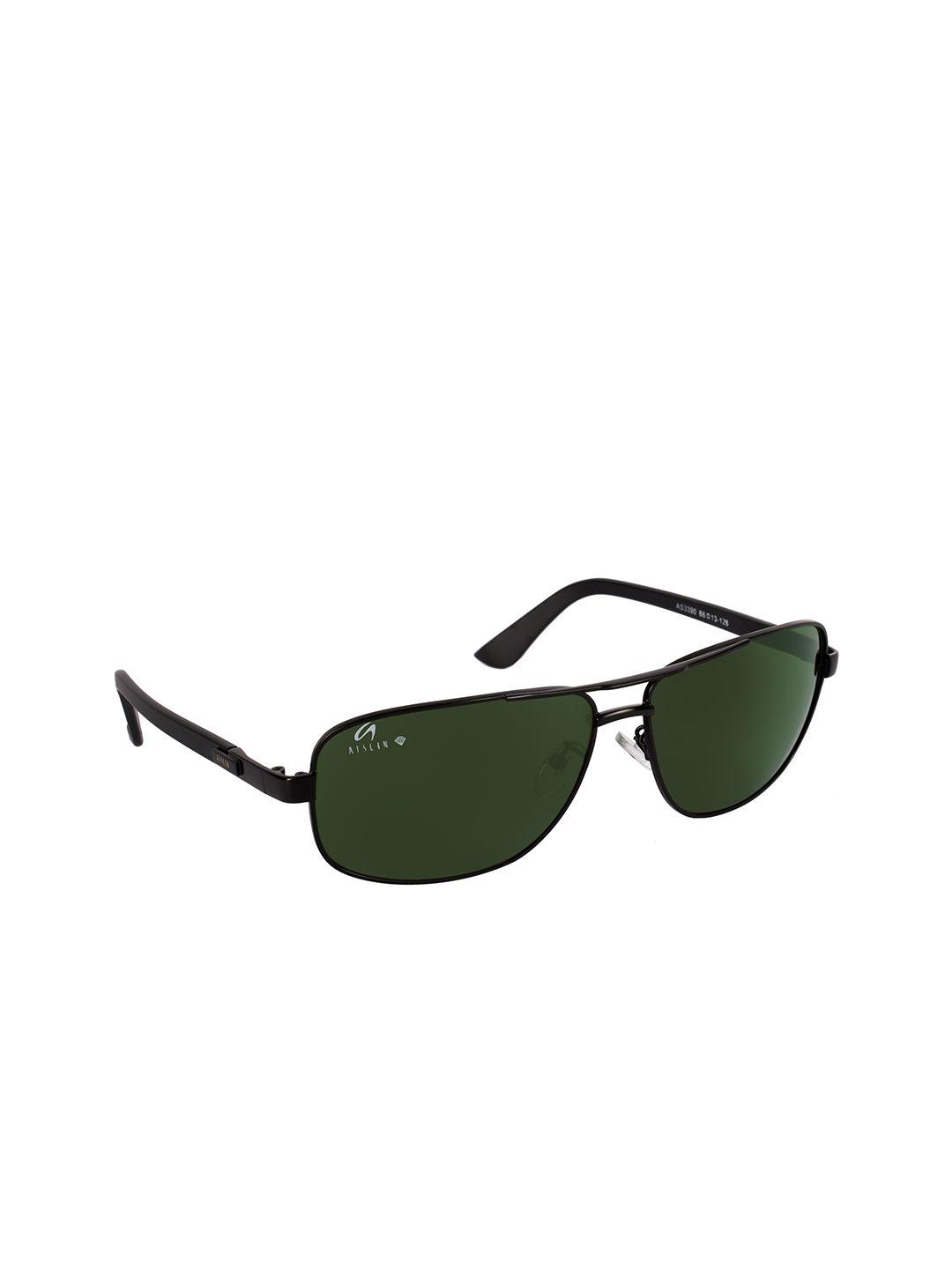 aislin men dark green uv protected wayfarer sunglasses 14104-5-as-3390