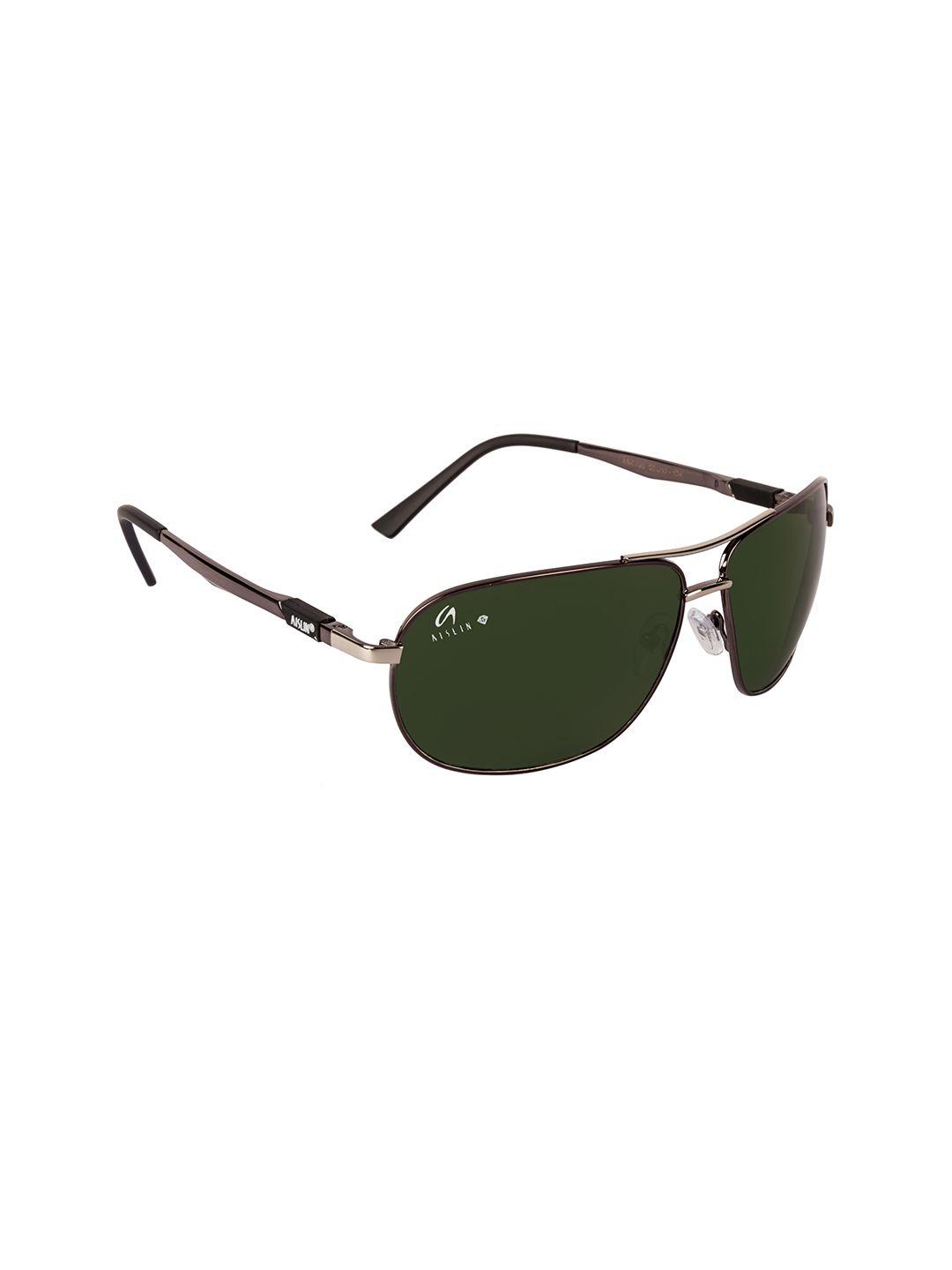 aislin men green lens wayfarer sunglasses with uv protected lens-14309-55-as-3492