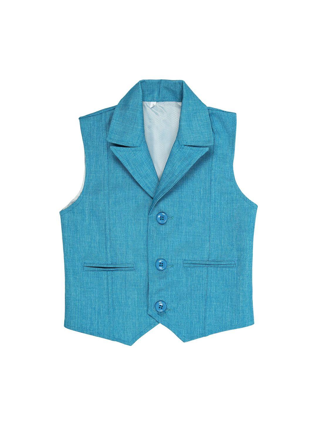 aj dezines boys woven-design jute cotton waistcoat