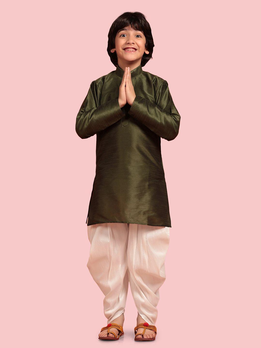 aj dezines boys kurta with dhoti pants