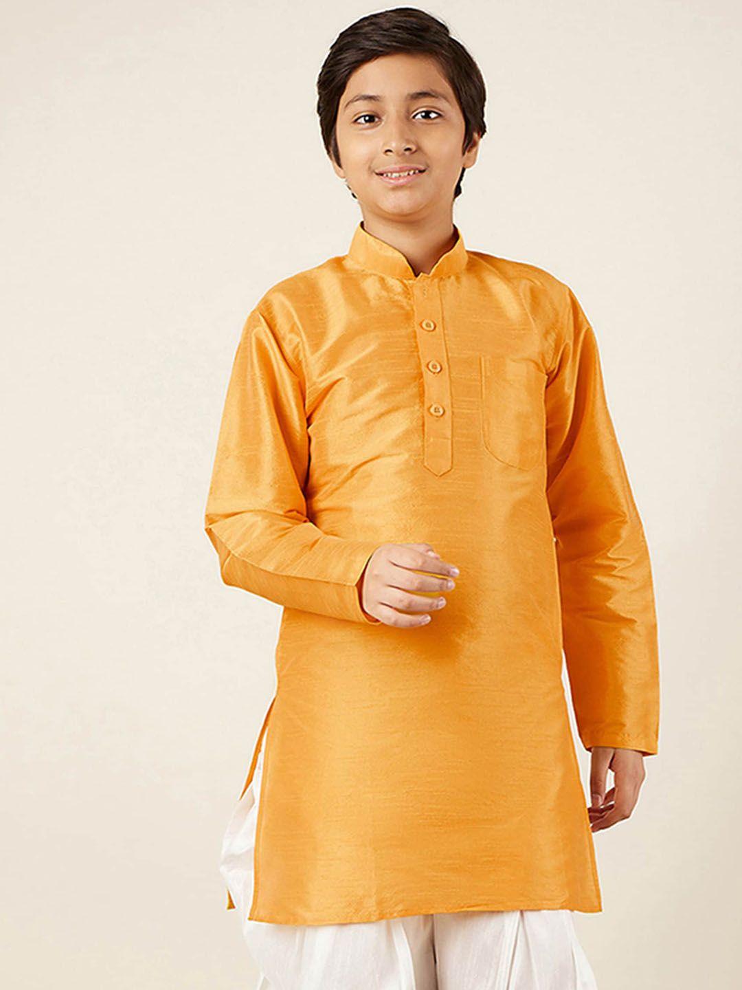 aj dezines boys mandarin collar long sleeves straight kurta