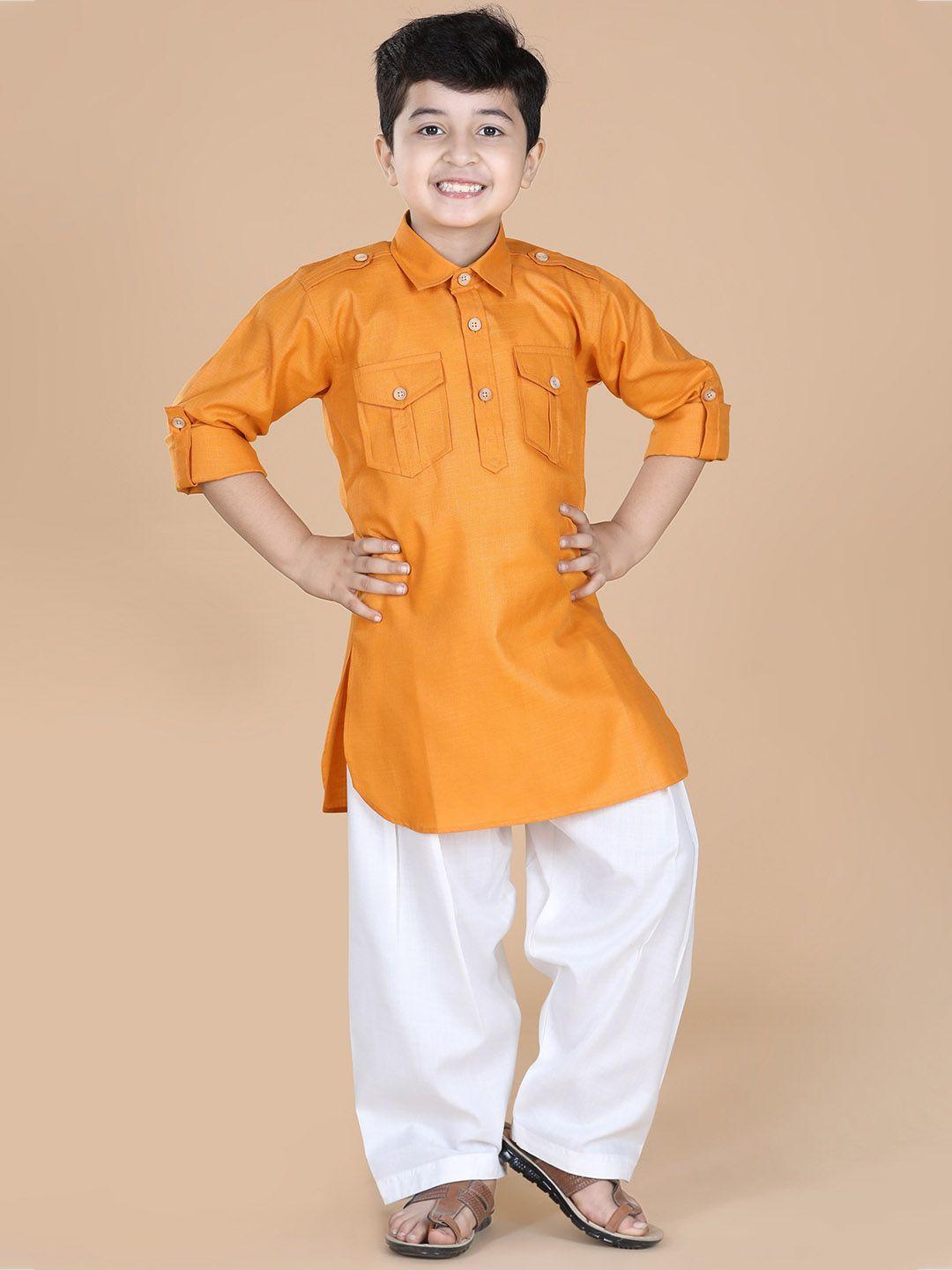 aj dezines boys pathani pure cotton kurta with salwar